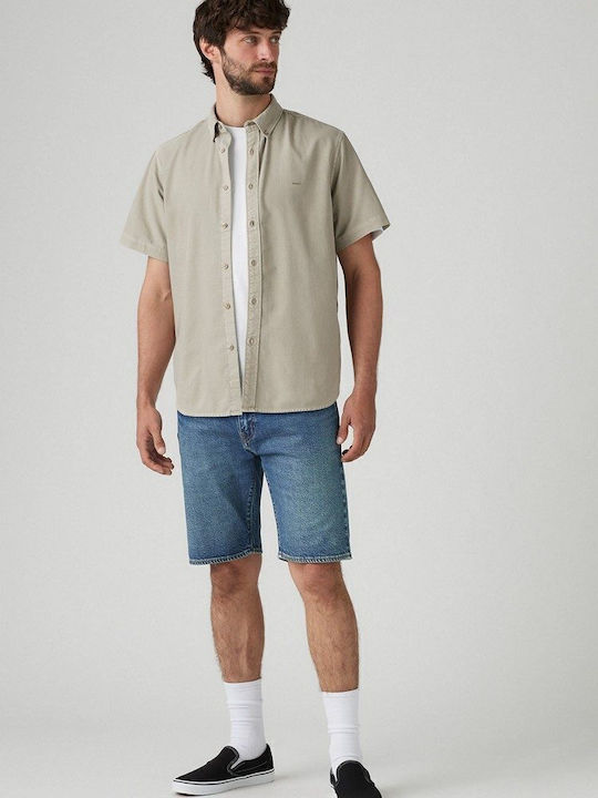 Authentic Short-sleeved Cotton Shirt Neutrals