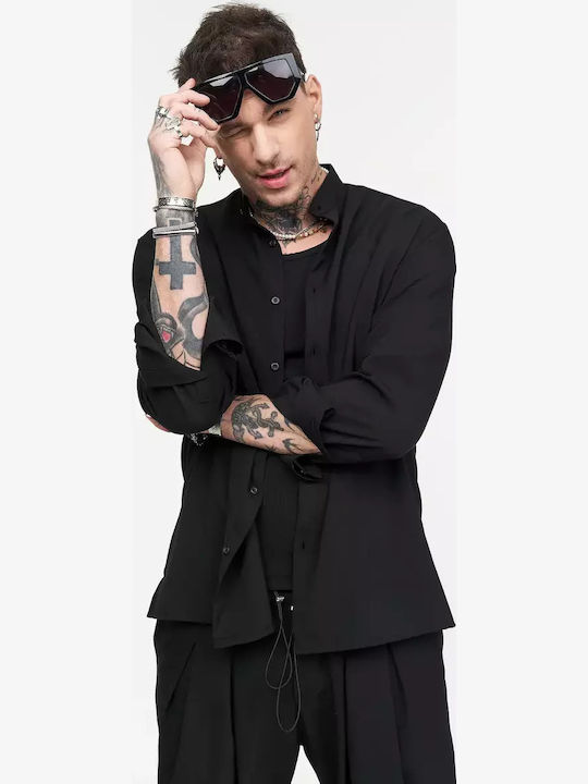 Μακρυμάνικo Overshirt Black
