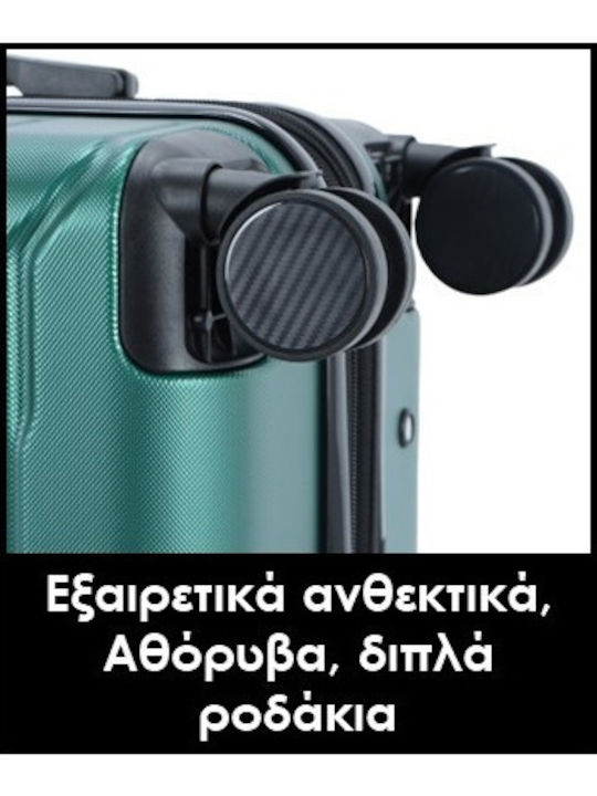 Lavor Βαλίτσα Ταξιδίου Καμπίνας Σκληρή Πράσινη με 4 Ρόδες Ύψους 55εκ.