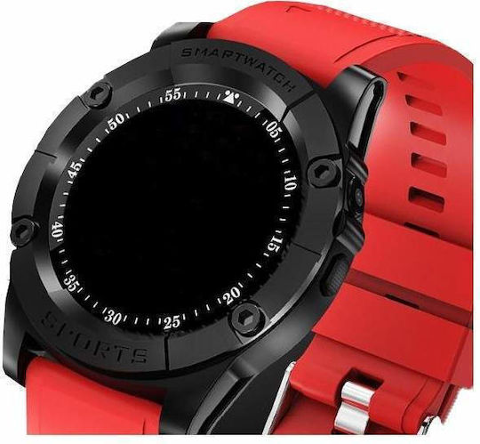 Smartwatch με SIM (Κόκκινο)