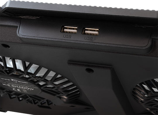 White Shark Cooling Pad for Laptop up to 17.3" with 2 Fans and Lighting (GCP-10)
