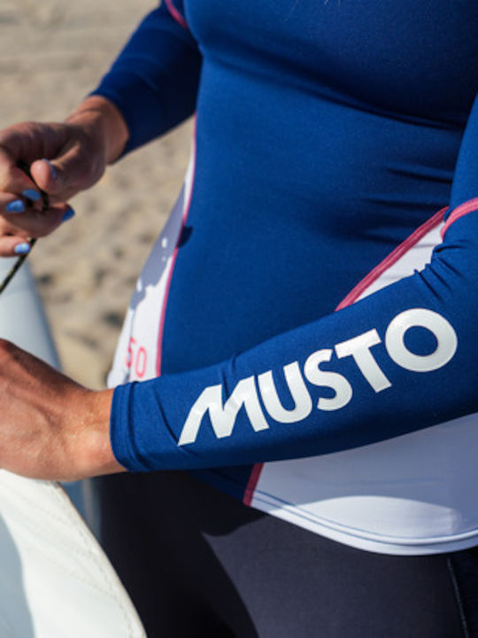 Musto Championship UPF 50 Γυναικεία Μακρυμάνικη Αντηλιακή Μπλούζα Λευκή