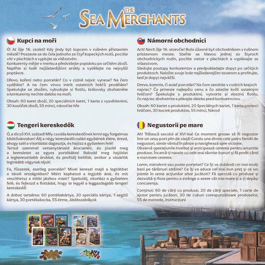 Joc de Societate Merchants At Sea pentru 2-4 Jucători 8+ Ani Trefl