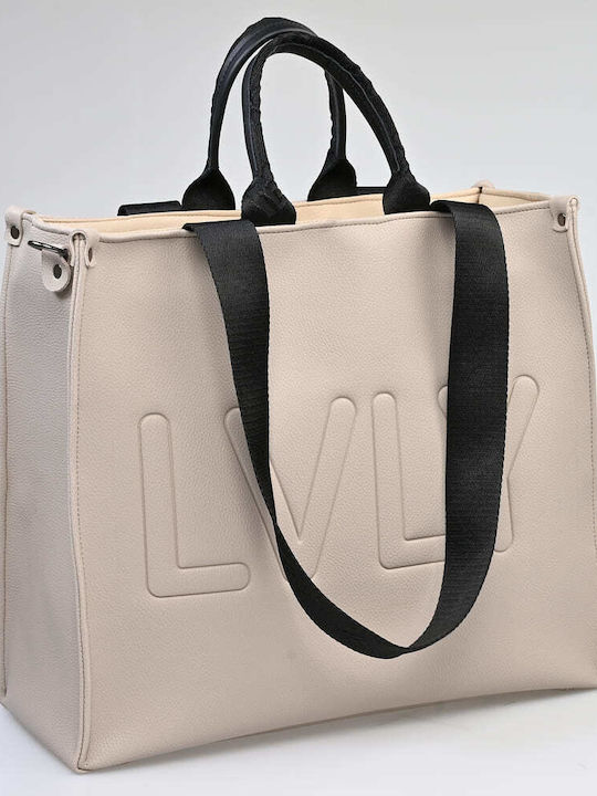 Tiffany Large Adora Γυναικεία Τσάντα Ώμου Taupe