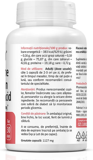 Zenyth Glucosamină Condroitină Acid Hialuronic 40mg Supliment Pentru Sănătatea Articulațiilor și Oaselor 60 Capsule