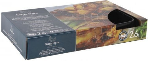 Santa Clara Ορθογώνιο Πυρίμαχο Σκεύος Γυάλινο 36x22cm