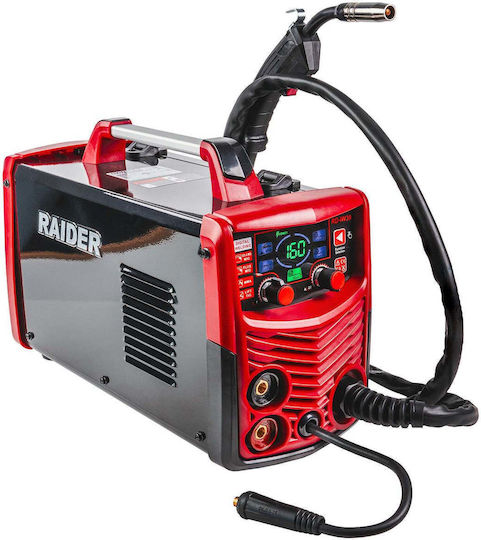 Raider Welding Machine Inverter MIG / MAG / TIG / MMA with Maximum Welding Current 160A and Duty Cycle 60%