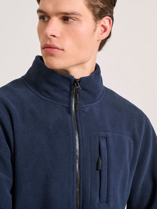 Ανδρική Ζακέτα Fleece Navy Μπλε