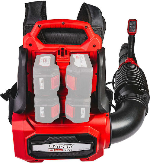 Raider RDP-BBL20 Φυσητήρας Πλάτης Μπαταρίας 40V Solo με Μέγιστη Ταχύτητα Αέρα 252km/h