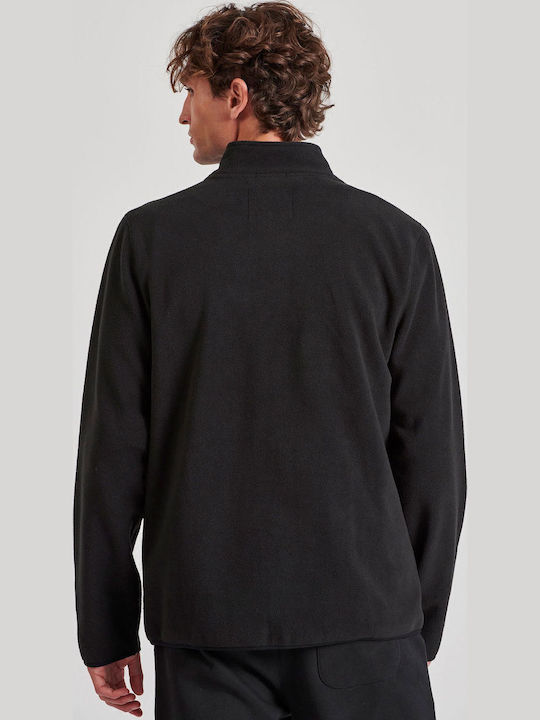 Ανδρική Ζακέτα Fleece Μαύρη