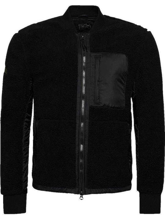 Men's Fleece Cardigan Black