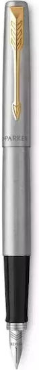 Jotter CR Duo Pen Set Ballpoint Medium with Fountain Pen Medium made of Steel Silver in a case