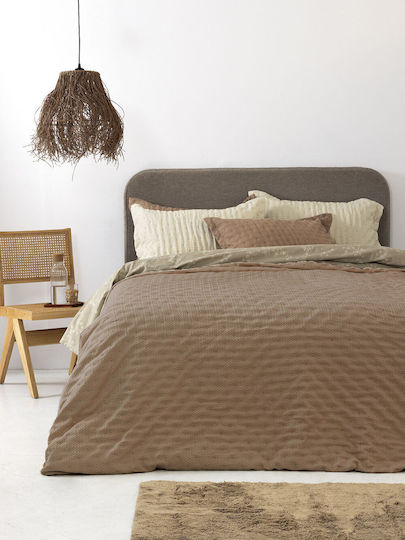 Palamaiki Tot Σετ Μαξιλαροθήκες Oxford Moka 50x70εκ.