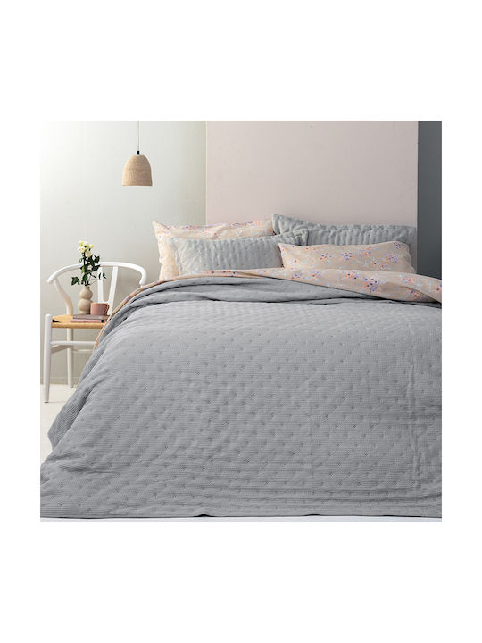 Palamaiki Alison Pillowcase Set Oxford Grey 50x70cm.