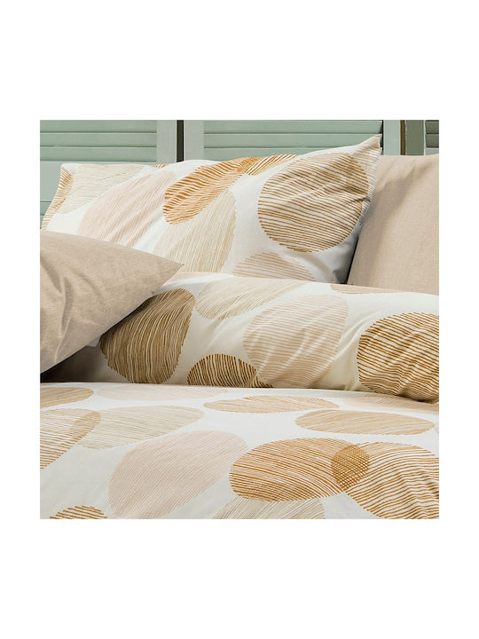 Dimcol Coralia Pillowcase with Envelope Cover 465 Beige 50x70cm.