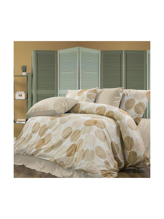 Dimcol Coralia Pillowcase with Envelope Cover 465 Beige 50x70cm.