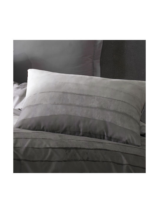 Dimcol Shades Of Grey Pillowcase with Envelope Cover 485 Grey 50x70cm.