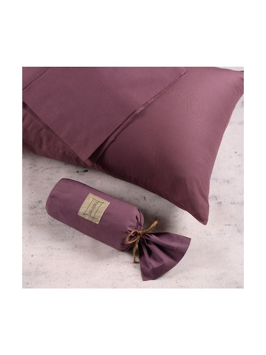Melinen Urban Line Kissenbezug-Set mit Umschlagumschlag Plum 50x70cm.