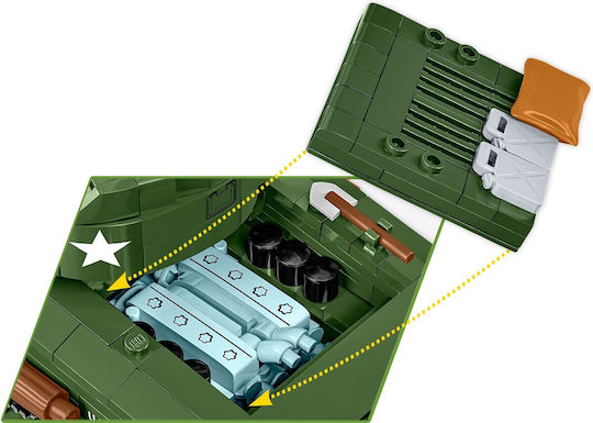 Cobi Τουβλάκια Sherman M4a2e8 865τμχ