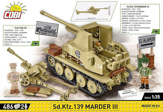 Cobi Блокчета Sd.kfz. Marder Iii 486бр