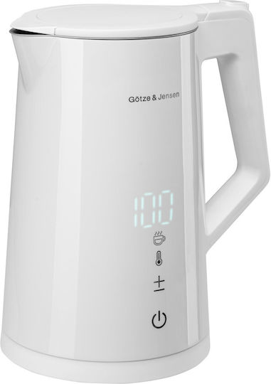 Gotze & Jensen Електрическа Кана За Пътуване 1.5л 3000W Сива