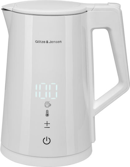 Gotze & Jensen Електрическа Кана За Пътуване 1.5л 3000W Сива