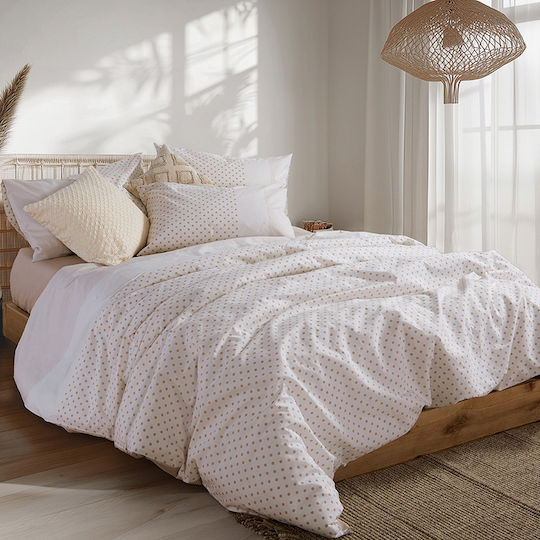 Nef-Nef Homeware Donter Față de Pernă cu plic de acoperire Bej 52x72cm.