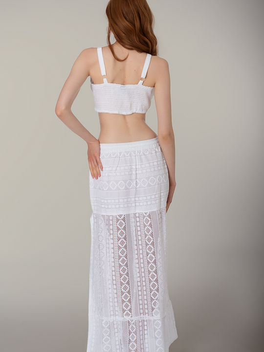 Women's Caftan Beachwear White