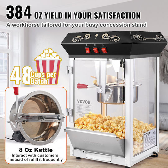 Vevor Commercial Popcorn Machine 850W
