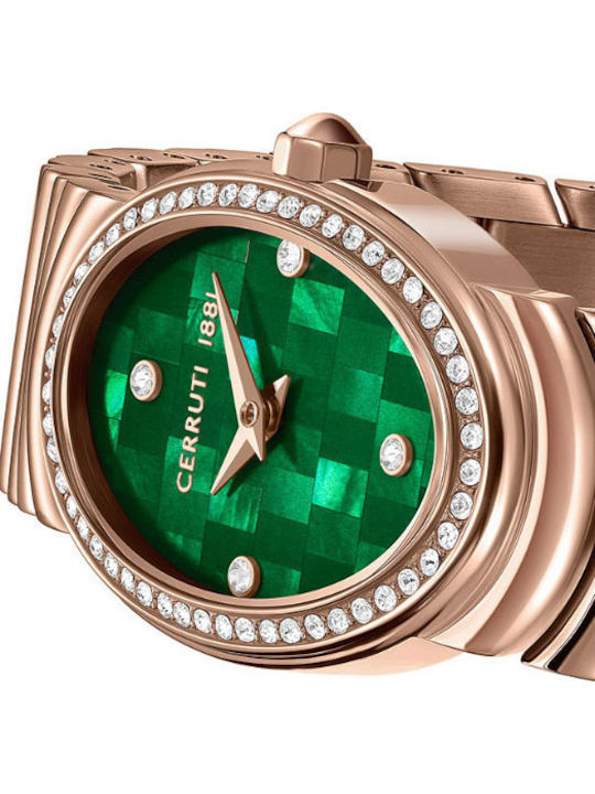 Cerruti Ceas de Damă cu Rose Gold Brățară Metalică