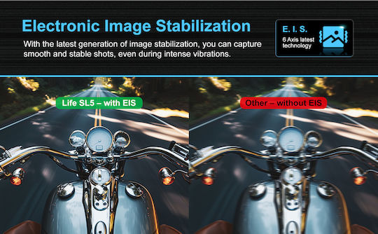 Patona Life SL5 6K Action Camera 6K Υποβρύχια με Οθόνη 2.35" και Wi-Fi Μαύρη