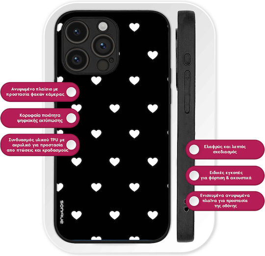 Sonique Heart Series Case for Motorola Edge 50 Fusion 5G Black 02