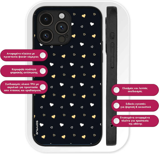 Sonique Heart Series Hülle für Motorola Moto G34 5G Schwarz 01