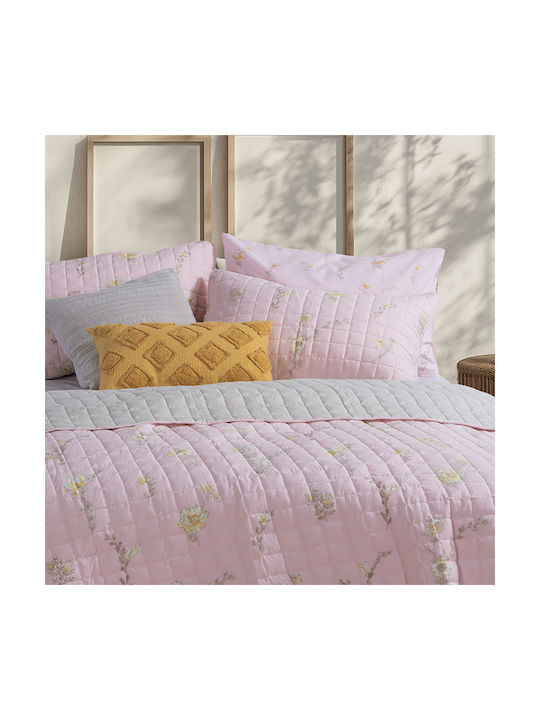 Nef-Nef Homeware Irida Pillowcase Set with Envelope Cover Pink 52x72cm.