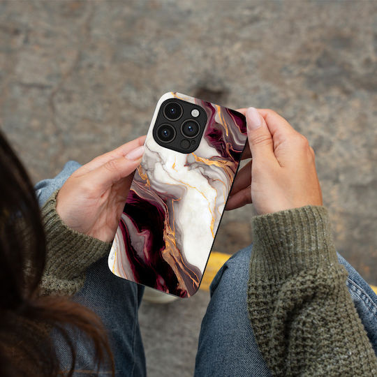 Sonique Marble Series Case for Motorola Moto G34 5G Bordeaux