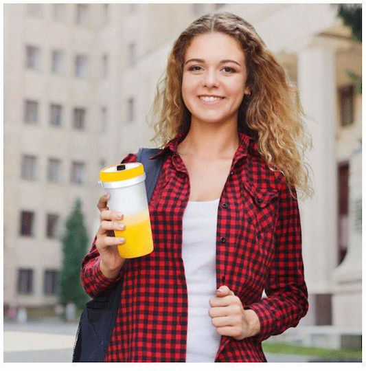 Blender Cu Cană Din Plastic 300 Ml Galben
