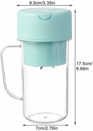 Μπλέντερ με Πλαστική Κανάτα 420 ml Τιρκουάζ