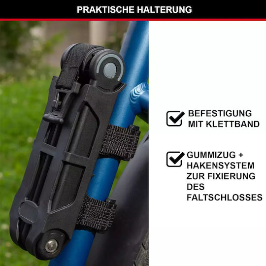 Master Lock Bicycle Lock Cable Lock with Key Black
