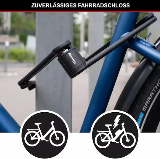 Master Lock Bicycle Lock Cable Lock with Key Black