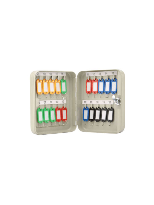 Artekko Κλειδοθήκη Τοίχου 45 Θέσεων Κλειδαριά Ts0050 30x8x24cm