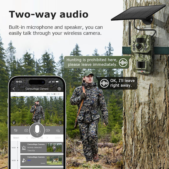 Sectec Waterproof Night Vision Hunting Camera with Motion Detection