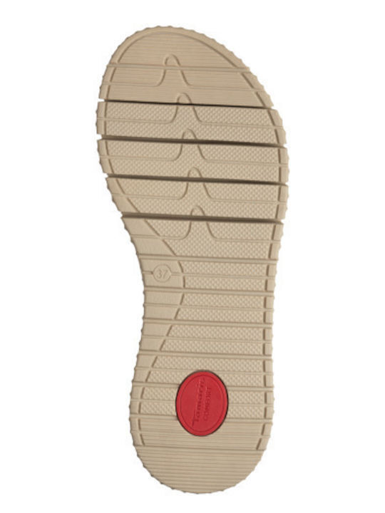 Leather Women's Flat Sandals Anatomic in Gold Color