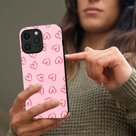 Sonique Heart Series Case for Motorola Moto G54 5G Moto G54 5G Power Pink