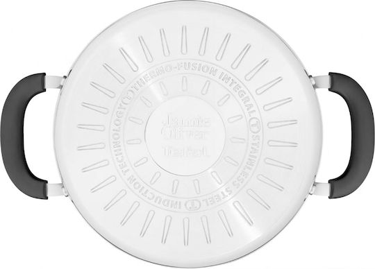 Tefal Jamie Oliver Σετ Κατσαρόλες από Ανοξείδωτο Ατσάλι Silver με Αντικολλητική Επίστρωση 3τμχ