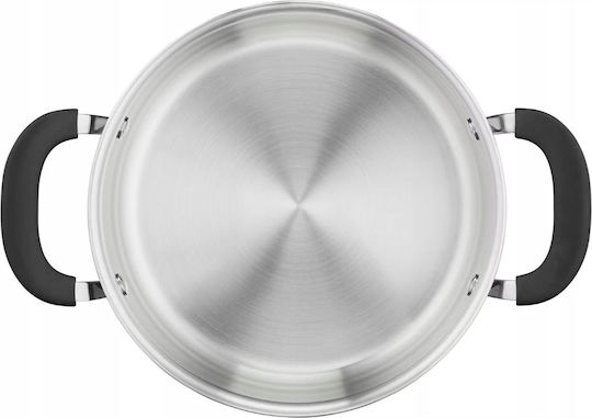 Tefal Jamie Oliver Σετ Κατσαρόλες από Ανοξείδωτο Ατσάλι Silver με Αντικολλητική Επίστρωση 3τμχ