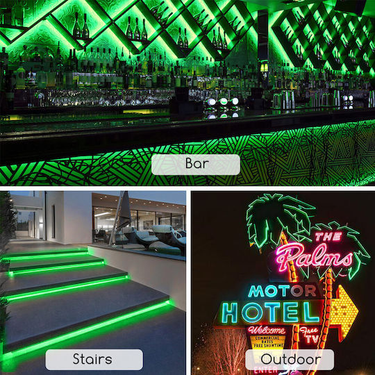 Aigostar Waterproof LED Strip 220V Green Light 50m Type SMD2835