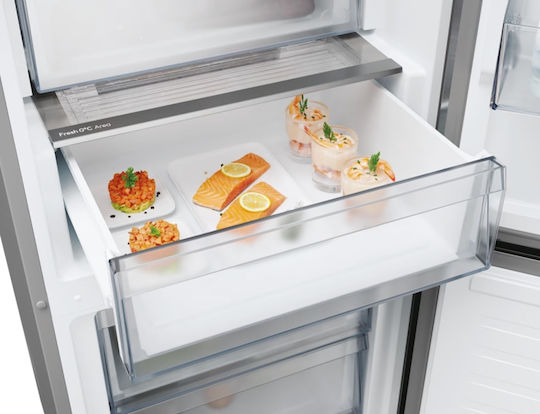 Candy Kühl-Gefrierkombination 409Es NoFrost H205xB59.5xT66.7cm. Inox ECN4CQTEX206