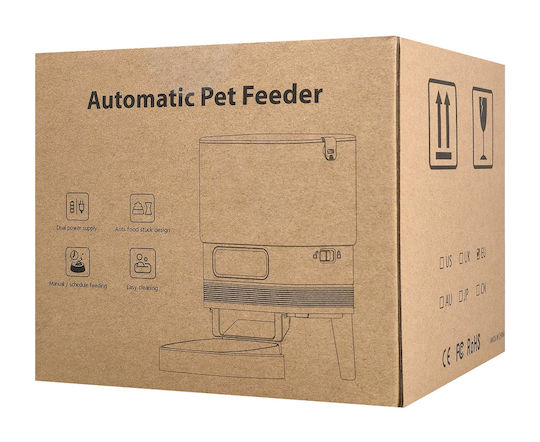 Bruno Automatisch Schalen aus Silikon Futter für Hund & Katze auf Basis von 4lt 30.98cm in Weiß Farbe