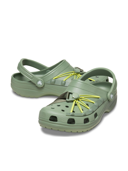 Crocs Lockdown Clogs Green