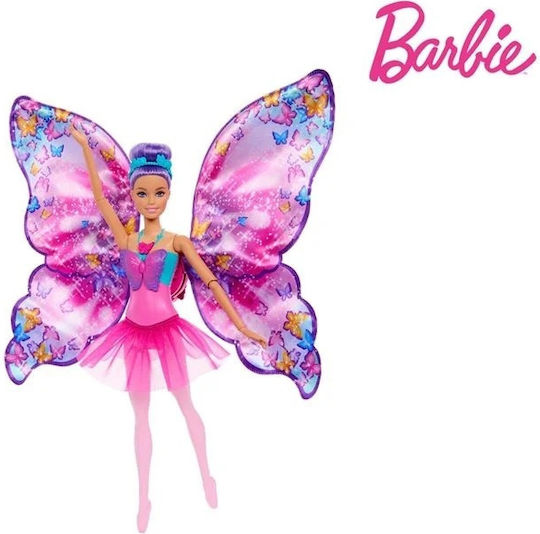 Barbie Transformare Fluture Păpușă pentru 3+ ani+ Ani 32.5cm.